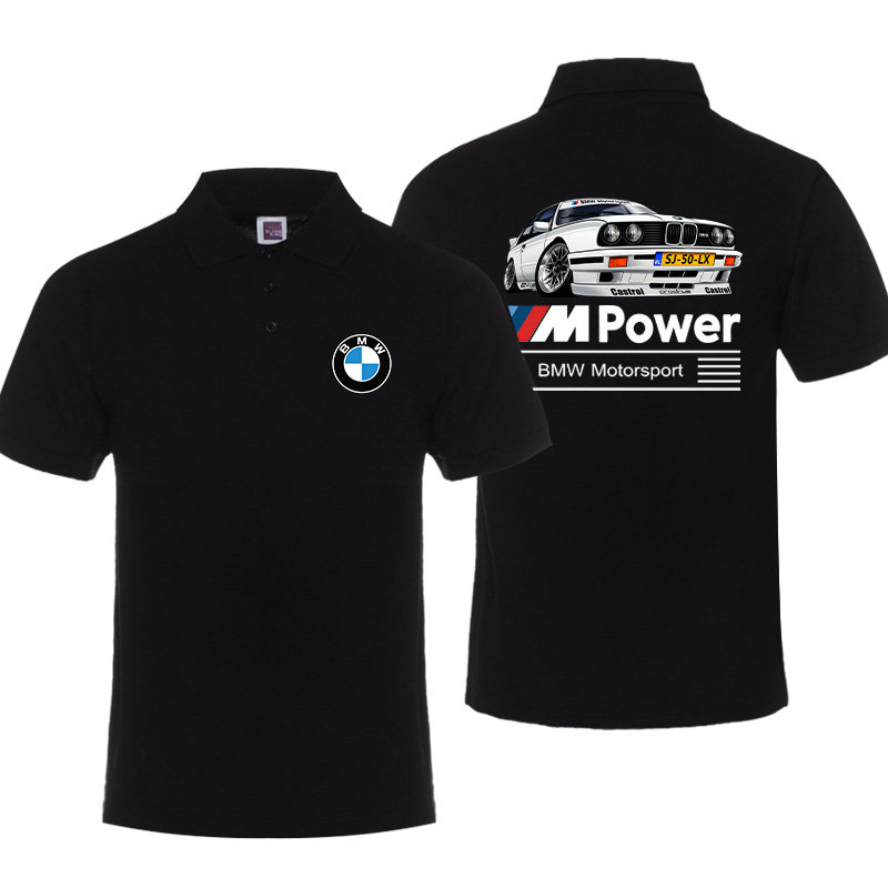 Polo BMW Motorsport Castrol Sj50 Coton M Power Homme Manche Courte